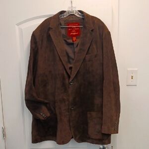 Brown Suede Blazer by Hart Schaffner Marx
